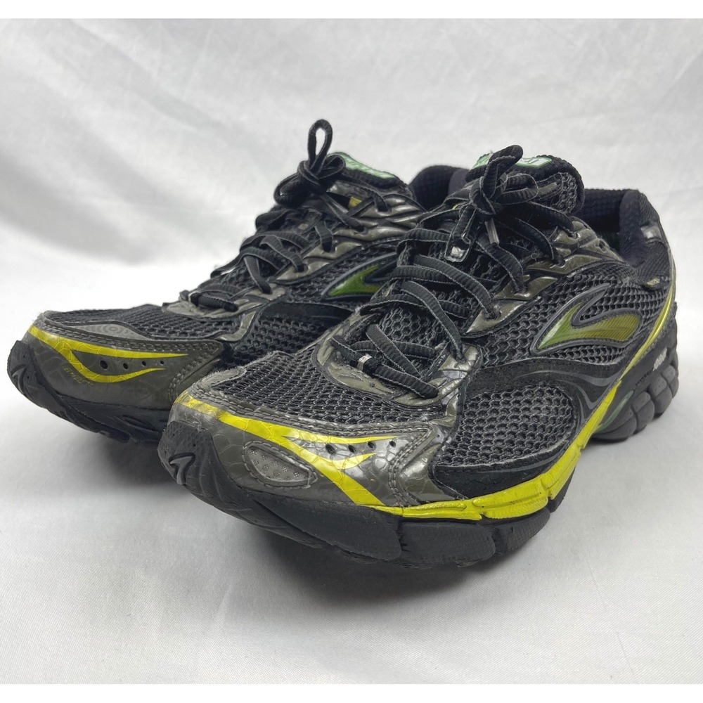 Brooks Ghost 4 GTX Goretex Mens 11 D Running Shoes Black Yellow